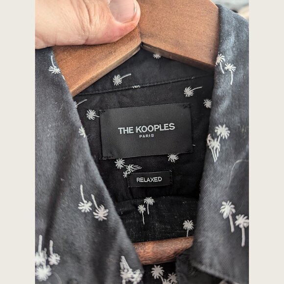 THE KOOPLES - Palm tree patterned shirt - Sz M - Picture 6 of 8